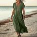 Spring/Summer Women's Cotton Linen Dress High-End Elegance New Style For Women_ecoleips.com