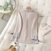 Women's British Style Oversized Blazer With Contrast Collar – Slim Fit Long Sleeve Work Jacket For Office & Casual_ecoleips.com