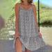 In-stock Summer New Model Wish European And American Pastoral Style Large Hem Floral Sleeveless Suspender Dress_ecoleips.com