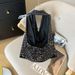 Summer New Arrival Women's Sexy Halter Neck Backless Sequined Short T-Shirt Real Photos in Stock 2025 Fashion Top for Ladies_ecoleips.com