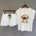 Women's Clothing Printed Casual Sports Suit Short Sleeved Shorts Fashion Two Piece Suit_ecoleips.com