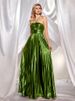 Women's Halter Neck Dress Sexy Evening Gown Split Sleeveless Gold Backless 8110_ecoleips.com