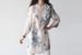 Spring/Summer Plus Size Cotton Linen Shirt Floral Print Loose Mid-Length Three Quarter Sleeve Korean Style Literary Women's Top_ecoleips.com