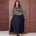 Women's Clothing New Hot Stamping Lapel Tie Fashion Large Size Women's Skirt Slim_ecoleips.com