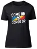 Women's T-Shirts Come On Congo DR Supporter Football Fan Womens T-Shirt Ladies Gift Tee_ecoleips.com