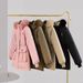 girl Girl Parker Women 2025 New Winter Fleece Coat Small Size Extended Down Waist-Cinching Thick Cotton Jacket_ecoleips.com