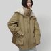 girl 2025 Winter New Korean Style Retro Casual Large Lapel Mid-Length Parka Warm White Duck Down Jacket For Women_ecoleips.com