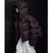 girl Short Down Cotton For Women 2025 Winter New American Style Puffer Jacket Design High-end Hooded Coat_ecoleips.com