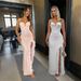 Women's Clothing Suspender Dress V Neck Tube Top Dress Feather Edge Slit Style_ecoleips.com