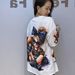 Women's Clothing Women's Round Neck Loose Short Sleeved T Shirt Women's Summer 3D Printing Fashion Heavy Beaded Half Sleeved Top Trendy_ecoleips.com