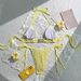 Women's Clothing Women's Fashionable Sexy Solid Color Beach Two Piece Swimsuit Bikini Modest Coverage Beach & Pool Ready_ecoleips.com