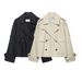 Women's Water Repellent Loose Fit Short Windbreaker Jacket - Lightweight Autumn Outerwear For Casual & Outdoor Wear_ecoleips.com
