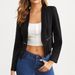 Women's Zip-Front Blazer Jacket Versatile Casual Office And Daily Outfits Clothing_ecoleips.com