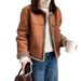 2025 High-end Design Chic Plush Casual Versatile Women's Winter Thick Fur Jacket_ecoleips.com
