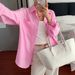 DiYun Cross-Border Casual Resort Style Simple Striped Long-Sleeve Women's Shirt 2026 Summer Independent Station_ecoleips.com