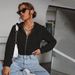 Voya Women's Fashion Design Sense Hooded Sweatshirt With Spring And Summer Zipper Cardigan Short Top_ecoleips.com