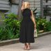 Women's Clothing Elegant Slim Waist Long Dress Stand Collar Pleated Patchwork Style Summer Women's Evening Gown_ecoleips.com