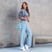 Women's Clothing Loose Casual Jeans Fashion Simple Tassel Straight Trousers_ecoleips.com