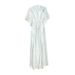 Women's Imitation Cotton Cardigan Irregular Striped Beach Bikini Cover Up Vacation Sun Protection Outerwear_ecoleips.com