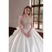 French Satin plus Size Wedding Dress for Petite Brides with Long Train High-End Heavy Duty New 2025 Style D106_ecoleips.com