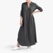 plus Size Women's Solid Color Denim Dresses European American Style Cross Border E-commerce 2024 Fashion for Curvy Ladies_ecoleips.com