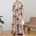Ethnic Print Maxi Dress Modest Abaya Dress for Women Flowy Bohemian Long Sleeve Multiple Colors S-5XL_ecoleips.com
