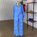 Women's Clothing Summer New Sweet And Fresh Lapel Patch Pocket Long Sleeved Shirt High Waist Straight Pants Two Piece Suit_ecoleips.com