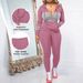 Women's Long Sleeve Round Neck Zipper Top And Pants Two-Piece Set Casual Comfort Jogger Outfit_ecoleips.com