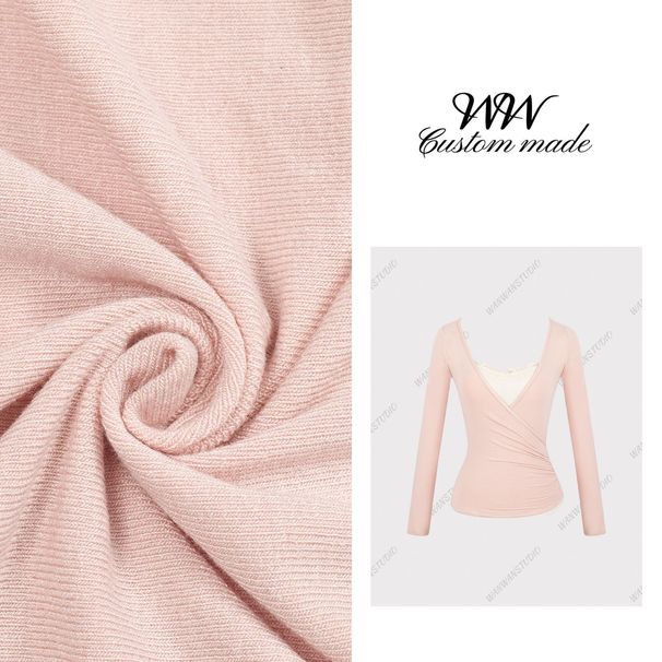 Heartbeat Story Pure Desire Style Slim Fit Two-Piece Long Sleeve Top Vest Women's Casual Slimming T-Shirt_ecoleips.com