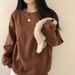 Vintage Versatile And Stylish Hoodie For Petite Women-Korean-Style Loose Mid-Length Top Available For Wholesale In Sprin_ecoleips.com