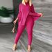 Women's Clothing Sexy Splicing Slit Suit Nightclub Clothes_ecoleips.com