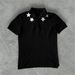 Y2K Dark Gothic Street Style Printed Pattern Polo Shirt Short Sleeved Summer Top for Women Cross Border Wholesale_ecoleips.com