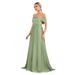 Women's Clothing Fruit Green Bridesmaid Dress New Style Sister Group One Shoulder Can Be Worn At Ordinary Times High End Niche Slim Long Women_ecoleips.com