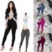 Fashion Black High Elastic Small Feet Large Size Hip Lift Women's Jeans Spot_ecoleips.com