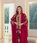 K Embroidered Long Robe Light Luxury Evening Dress Two-piece Dress Set_ecoleips.com