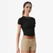 Women's Clothing Summer Women's Slim Fit Pullover T-Shirt Style High Grade Milk Silk Round Neck Outer Wear Fashion Top For Hot Girls_ecoleips.com