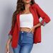 2024 Cross-Border Independent Station European And American Autumn Winter Fashion Patchwork Lapel Slim Cardigan_ecoleips.com