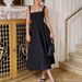 Women's Elegant Solid Color Halter Backless Panel Belted Maxi Dress – Evening Party Gown 2026_ecoleips.com