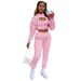 Women's Fashion Three Piece Set Velvet Drawstring Hoodie With Cotton Vest And Jogging Pants_ecoleips.com