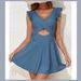 Women's One Piece Swimsuit Ruffled Cross Skirt Style Backless 26 Years European And American Cross Border Foreign Trade Swimwear_ecoleips.com