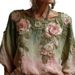 Women's 3D Printed round Neck Long Sleeve Retro Bohemian Top Hot Selling Cross Border New 2025_ecoleips.com