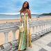 Women's Clothing Women's Linen Print Dress Sling Positioning Loose Fit Style Spring Summer Holiday Wear For Formal & Casual_ecoleips.com