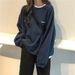 European American Style 2025 Thin Sweatshirt For Women, Spring And Autumn, Plus Size, Printed, Loose, Boyfriend Casual_ecoleips.com