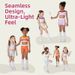 Youthful High Elastic Color Blocked Yoga Outfit For Children Quick Drying Sports Top And Bottoms Fitness Training Tight Fitting Clothing Set_ecoleips.com