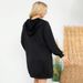 Voya Women's Casual Style Versatile Spring And Summer Mid To Long Loose Drawstring Hooded Sweatshirt Dress_ecoleips.com