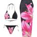 Women's Clothing Bikini Blouse Jacket Sexy Lily Fixed Edition Printing Swimsuit Three-piece Set_ecoleips.com