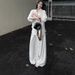 5werkwem Women's Spring-summer White Shirt, Elegant And Versatile, Loose-fitting, Casual, Relaxed Style, Ramie_ecoleips.com