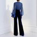 Elegant Velvet Jumpsuit For Women Fashionable All-Match Spring Autumn Winter Streetwear_ecoleips.com