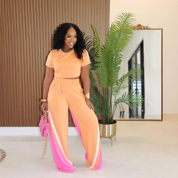 Women's Clothing Street Fashion Trend Stitching Suit_ecoleips.com