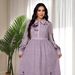 AB312 2023 Eid Al-Adha Arab Dubai Ethnic Style Printed Lapel Dress Muslim Party_ecoleips.com